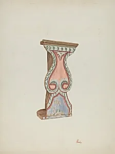 Painted Wall-stand for Flowers, etc.