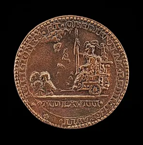 Pallas in a Car Drawn by Two Owls [reverse]