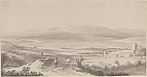 Panorama of the Danube near Grinzing