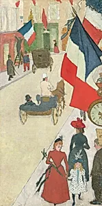 Paris, Rue de Parme on Bastille Day