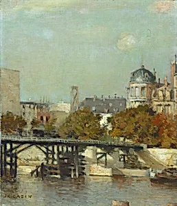 Paris Scene with Bridge