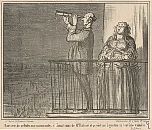 Parisiens incrédules ... by Honoré Daumier