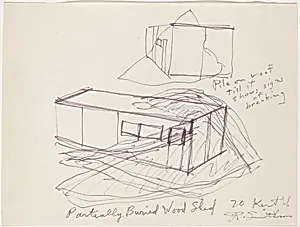Partially Buried Woodshed [lower right]
