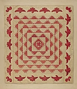 Patchwork Quilt with Eagles