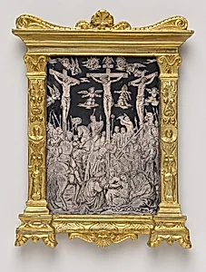 Pax with the Crucifixion with Six Angels
