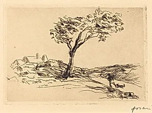 Paysage des environs de Versailles (Landscape in the Neighborhood of Versailles) by Jean-Louis Forain