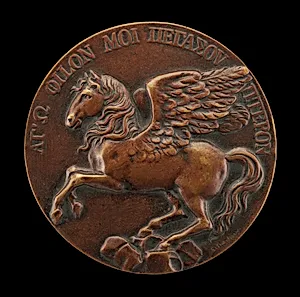 Pegasus Soaring above Parnassus [reverse]