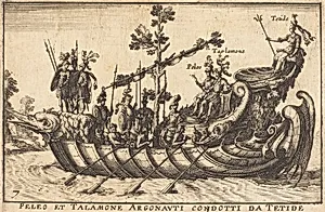 Peleo et Talamone Argonauti condotti da Tetide