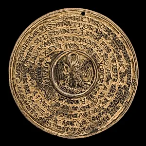 Pelican in Her Piety and Inscription [reverse]
