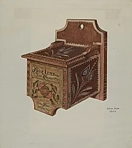 Pennsylvania German Hanging Salt Box