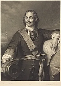 Peter the Great of Russia by Louis-Pierre Henriquel after Paul Delaroche