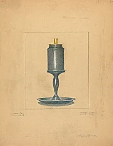 Pewter Lamp by Eugene Barrell