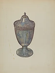 Pewter Sugar Bowl