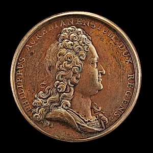 Philippe II, 1674-1723, Duc d'Orléans 1701, Regent of France 1715 [obverse]