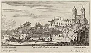 Piazza della Trinita de Monti by Israël Silvestre