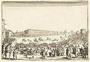 Piazza Presso alla Porta al Prato by Jacques Callot