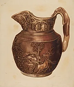 Pitcher w/ Hound Handle