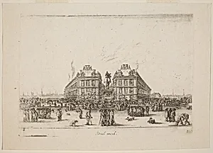 Place Dauphine by Stefano Della Bella