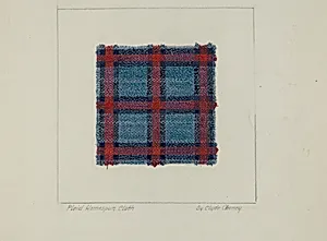 Plaid Homespun Cloth