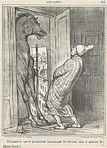 Plaisanterie que se permettent ... by Honoré Daumier