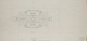 Plan of Scheme A: Axis on 6th Street