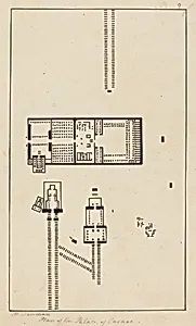 Plan of the Palace of Carnac by Maria Denman after John Flaxman