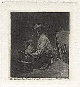 Planche I – Le Maçon Accroupi (Plate I – The Crouching Mason)