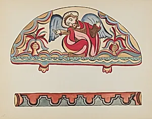 Plate 15: The Creation (Lunette): From Portfolio "Spanish Colonial Designs of New Mexico" by American 20th Century