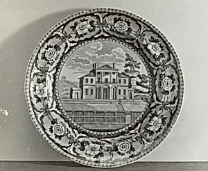Plate - "Insane Hospital, Boston"
