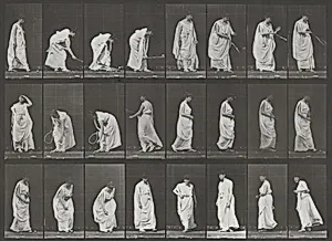Plate Number 299. Playing with a ball by Eadweard Muybridge