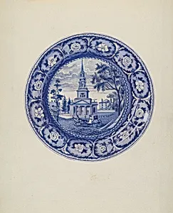 Plate - "Octagon Church, Boston"