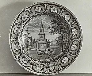 Plate - "Octagon Church, Boston"
