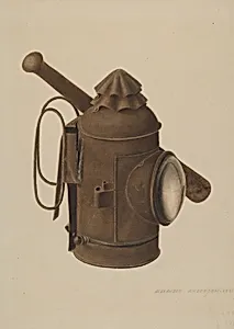 Police Lantern and Club