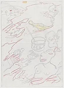 Pontchartrain [preparatory drawing for panel A]