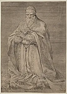 Pope Sixtus V by Prospero Bresciano, after Giuseppe Cesari