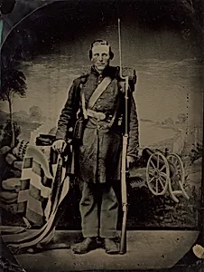 Portrait of a Civil War Soldier by American 19th Century