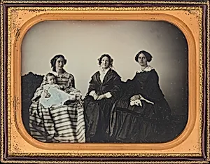 Portrait of a Mother, Child, and Two Women