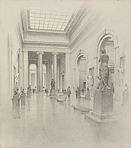 Preliminary Study: Central Gallery for the Exhibition of Sculpture