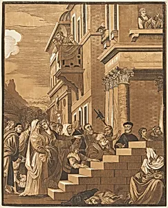 Presentation of the Virgin in the Temple (Center Panel)