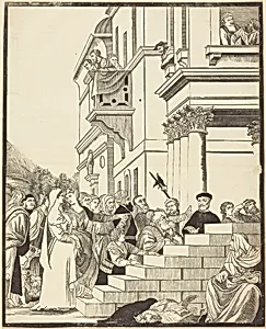 Presentation of the Virgin in the Temple [center plate]