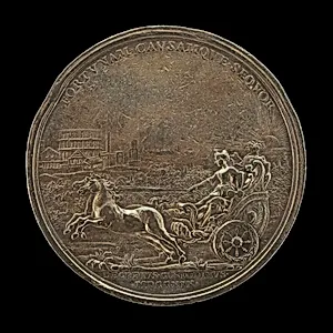 Princess Maria Clementina Sobieska in a Chariot [reverse]