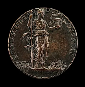 Prudence Standing between Water and Fire [reverse]