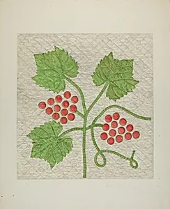 Quilt - Grape Pattern