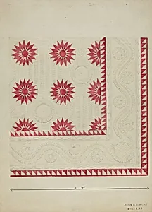 Quilted Applique Coverlet