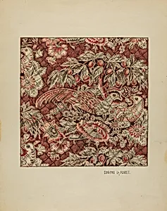 Quilted Chintz Coverlet