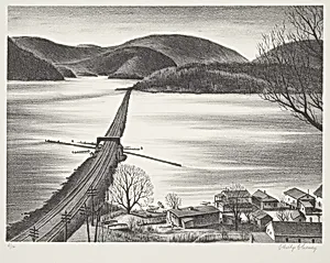 Railroad along the Hudson, Bayside, New York