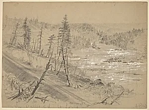 Railroad on the Dalles of the St. Louis