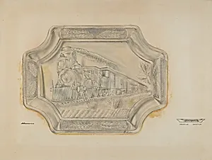 Railroad Platter
