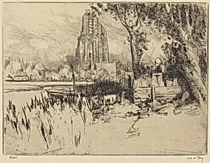 Ransdorp Church by James McBey