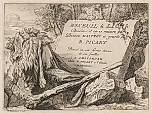 Recueïl de Lions: Dessinés d'après nature par divers maitres et gravés par B. Picart (Collection of Lions: Drawn from nature by Various Masters and Engraved by B. Picart)